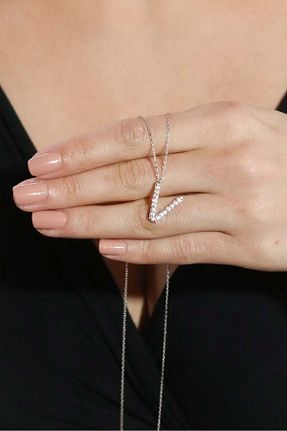 گردنبند نقره خاکی زنانه 925 عیار Bulvardi - کد 70308663