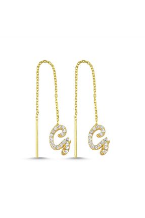گوشواره نقره خاکی زنانه 925 عیار Genel Markalar - کد 164545390