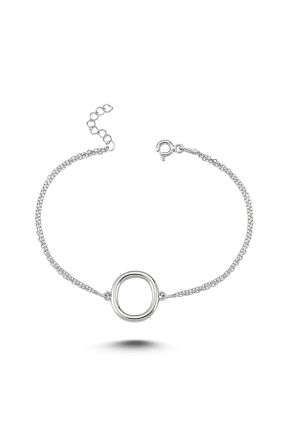 دستبند نقره خاکی زنانه 925 عیار Genel Markalar - کد 73476090