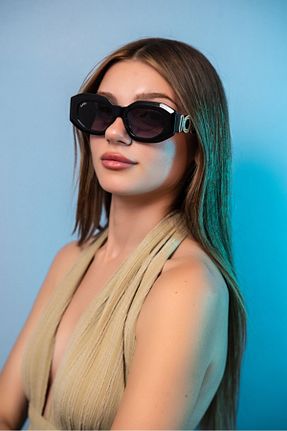 عینک آفتابی مشکی زنانه 53 MORLİN BRON - کد 855081170