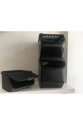ظرف نگهداری مشکی پلاستیک Tupperware - کد 700960726