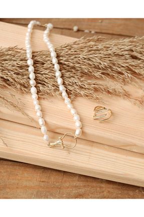 گردنبند نقره طلائی زنانه 925 عیار Linya Jewellery - کد 71941410