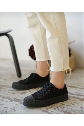 کفش بیرون مشکی زنانه پارچه ای MİSSWEMODASHOES - کد 816939444