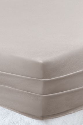 ست ملحفه دونفره بژ پنبه ای Yataş - کد 855156522