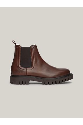 بوت / نیم بوت قهوه ای مردانه پاشنه تخت Tommy Hilfiger - کد 854618988