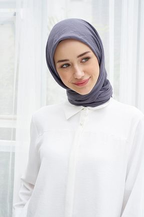 روسری طوسی پنبه ای Şehr i sultan - کد 855228905