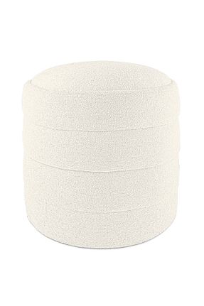 پوف و نیمکت سفید 41 x 41 Gazzini furniture - کد 788359814