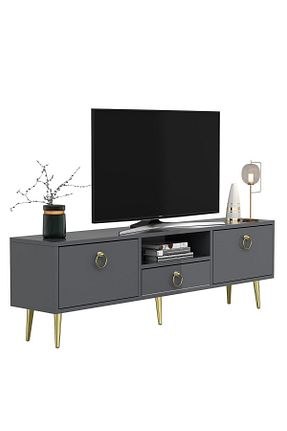 میز و پایه تلویزیون طوسی Suntalam DEMONTE DECOR - کد 347787625