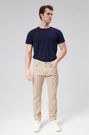 شلوار بژ مردانه پنبه ای denimfield - کد 855366639