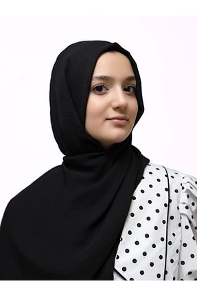 شال مشکی زنانه کرپ ULMO SCARFS - کد 781762716