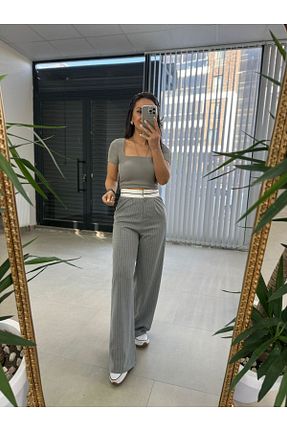 شلوار طوسی زنانه پارچه caddstore - کد 855369610