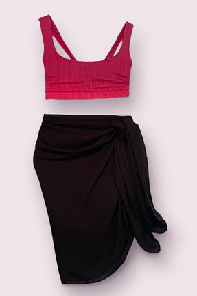 رویه بیکینی مشکی زنانه پلی استر ULMO SCARFS - کد 825273785
