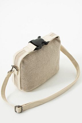 کیف دوشی بژ زنانه پارچه ای ESTUTE - کد 855372268
