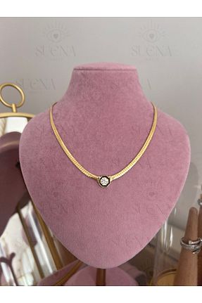 گردنبند نقره طلائی زنانه 925 عیار suena - کد 831058075