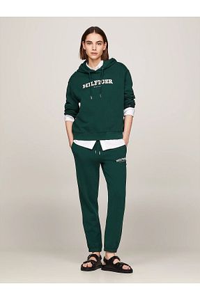 شلوار کرمگن سبز زنانه رگولار Tommy Hilfiger - کد 841592570