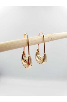 گوشواره جواهر طلائی برنجی YUGENCONCEPT - کد 239762866