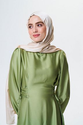 شال بژ زنانه میکرو ساتن Modakaşmir - کد 855393010
