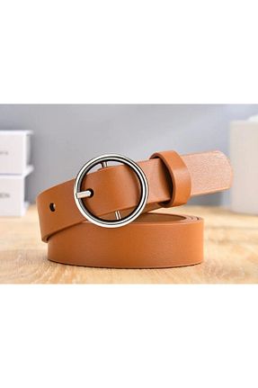 کمربند قهوه ای زنانه چرم مصنوعی Gesa - کد 855440884