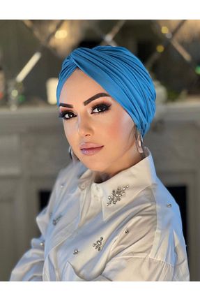 کلاه شنای حجاب قهوه ای زنانه Sahra Şal Dünyası - کد 855456043