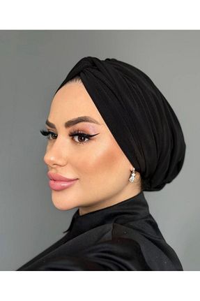 کلاه شنای حجاب مشکی زنانه Sahra Şal Dünyası - کد 855455857