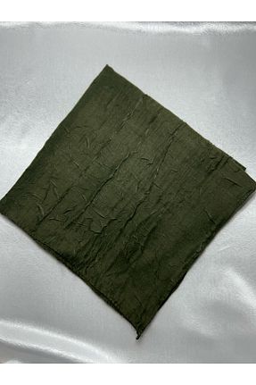 روسری خاکی کرپ Organic Scarfs - کد 816380809