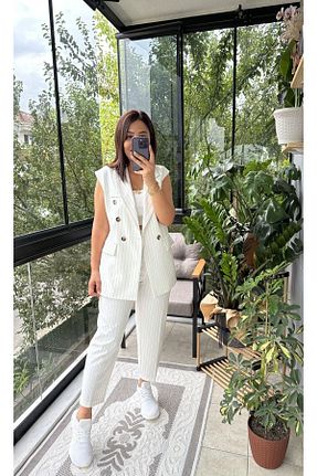 ست بالاتنه و پائین تنه قرمز زنانه بافتنی Trend Marfa - کد 854091958
