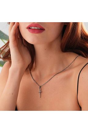 گردنبند نقره زنانه 925 عیار ipek silver - کد 849137435