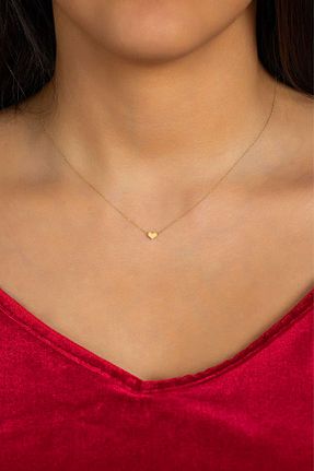 گردنبند طلا زرد زنانه 14 عیار MOOM MÜCEVHERAT - کد 841642787
