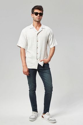 شلوار جین آبی مردانه پاچه تنگ RO DENIM - کد 847790547
