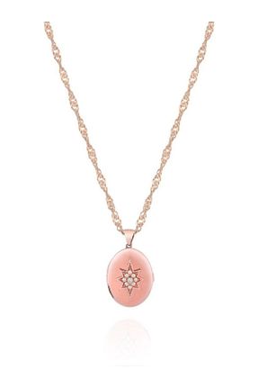 گردنبند نقره صورتی زنانه 925 عیار Linya Jewellery - کد 3803300