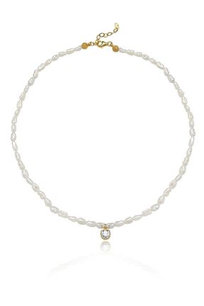 گردنبند مروارید سفید نقره Linya Jewellery - کد 825499859