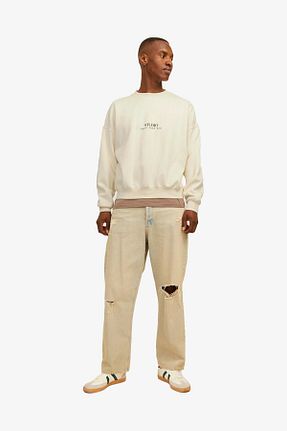 سوئیشرت اسپرت سفید مردانه رگولار Jack & Jones - کد 845328363