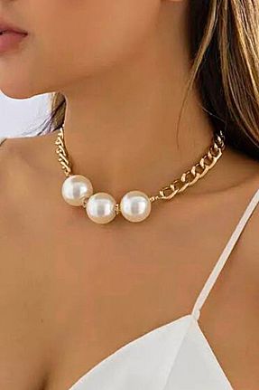 گردنبند جواهر طلائی زنانه پوشش لاکی PETEK AKSESUAR - کد 369909850