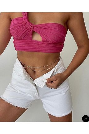 شلوارک و برمودا سفید زنانه فاق بلند Niceboutique - کد 354570262