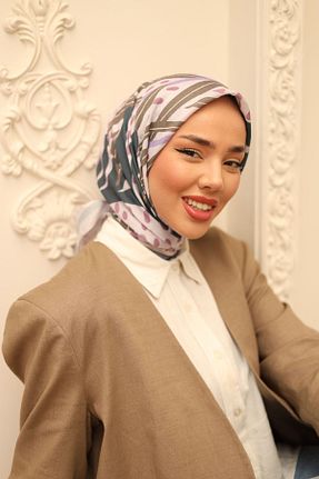 روسری آبی پلی استر Silk Home - کد 855213375
