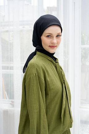 روسری مشکی پنبه ای Şehr i sultan - کد 855228944
