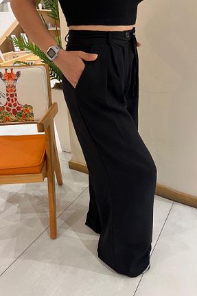 شلوار مشکی زنانه پارچه NN SISTER - کد 854806674