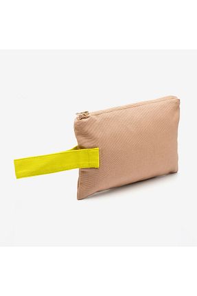 کیف پورتفوی و کلاچ زرد زنانه پارچه ای Chime of Smile - کد 855278707