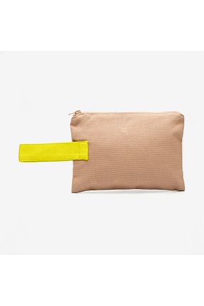کیف پورتفوی و کلاچ زرد زنانه پارچه ای Chime of Smile - کد 855278707