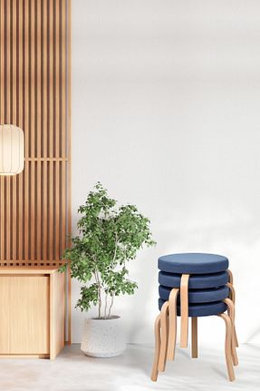 چهارپایه سرمه ای VİLİNZE - کد 827796514
