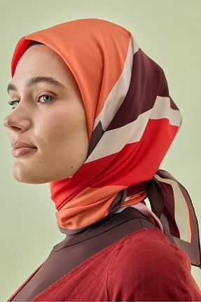 شال نارنجی زنانه ویسکون Cardion - کد 844133956
