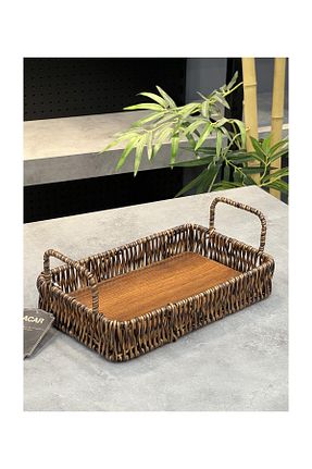 سینی قهوه ای حصیر ACAR - کد 855372492