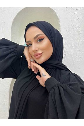 شال مشکی زنانه پنبه ای Lidya Şal - کد 855380779