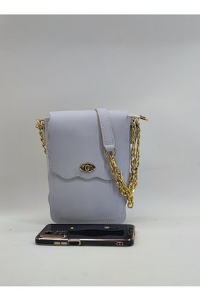 کیف مجلسی سفید زنانه چرم خالص valentina victoria - کد 855411121