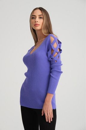 پلیور بنفش زنانه ساده Su Moda - کد 784069655