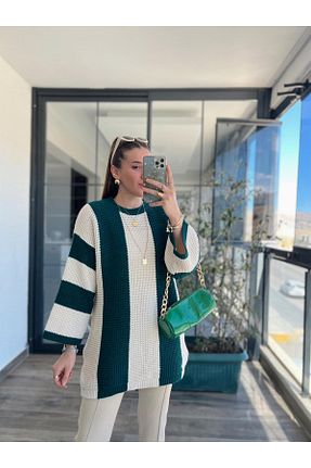 پلیور سبز زنانه Relaxed Bengi Clothing - کد 855409023