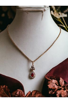 گردنبند جواهر قرمز زنانه زیرکن FAYRA ACCESSORIES - کد 855419640