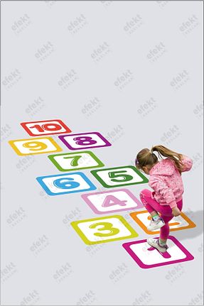 استیکر دیوار رنگی 5+ efekt reklam - کد 855413329