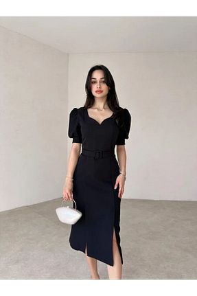 لباس مجلسی و فارغ التحصیلی مشکی زنانه لیکرا Genel Markalar - کد 844227217