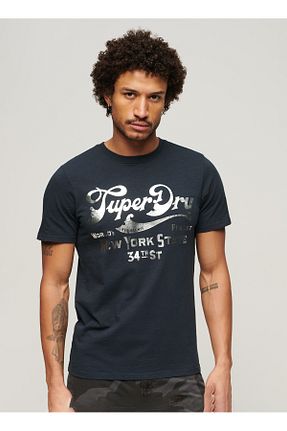 تیشرت سرمه ای مردانه رگولار SUPERDRY - کد 855446626